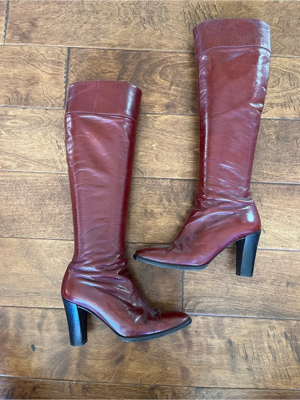 Vintage Italian Leather Dominique Knee High Boots 5.5